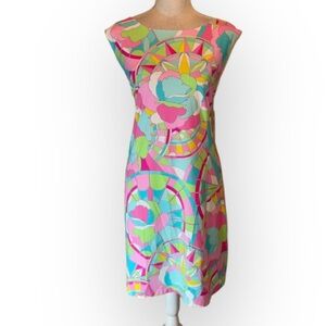 Kenny Dana sleeveless neon colorful outdoor golf tennis midi dress